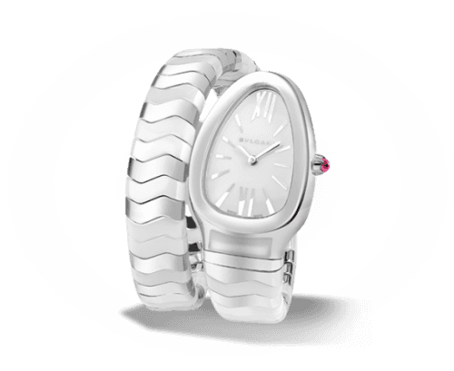 Bulgari Serpenti Spiga Stainless Steel White