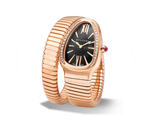 Bulgari Serpenti Tubogas Pink Gold Black Diamond