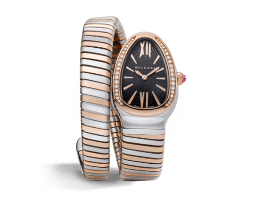 Bulgari Serpenti Tubogas Two Tone Black Diamond