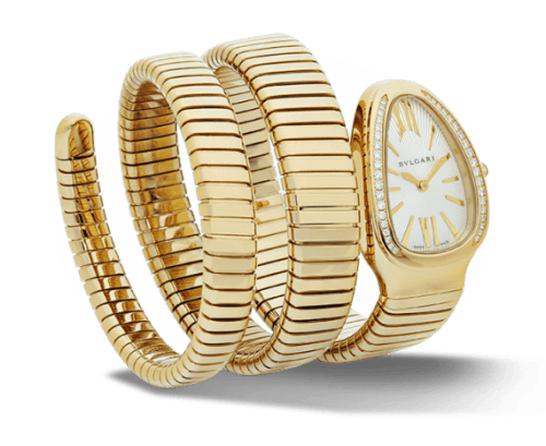 Bulgari Serpenti Tubogas Yellow Gold Diamond Double Tour