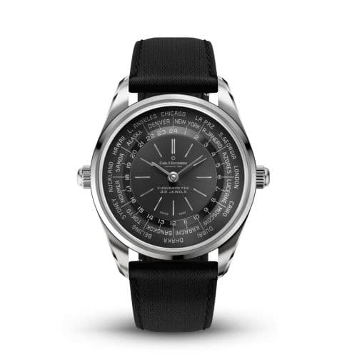 Carl F. Bucherer Heritage Worldtimer Stainless Steel / Black