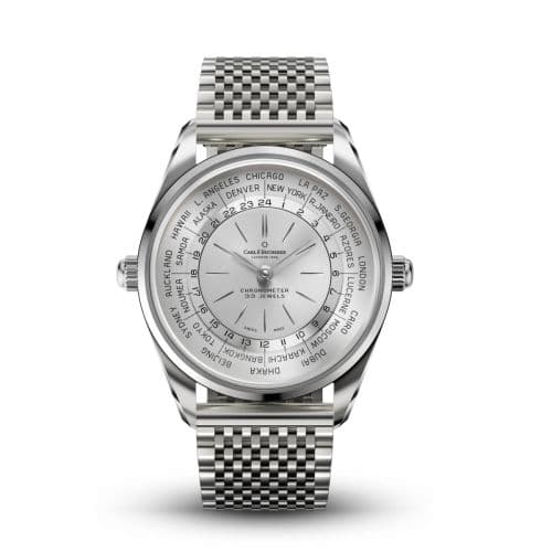 Carl F. Bucherer Heritage Worldtimer Stainless Steel / Silver / Bracelet