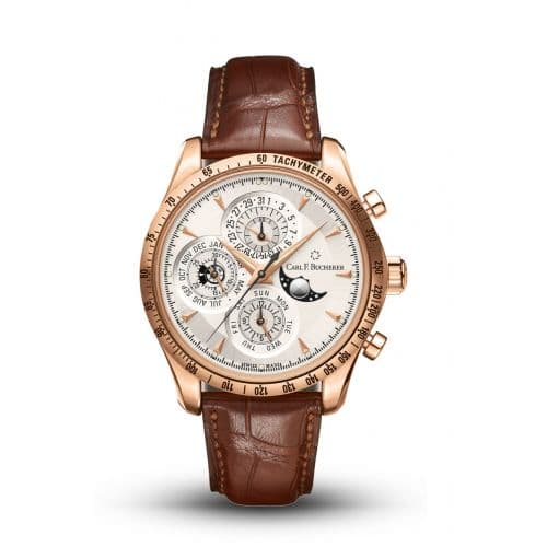 Carl F. Bucherer Manero Chronoperpetual Rose Gold / Silver
