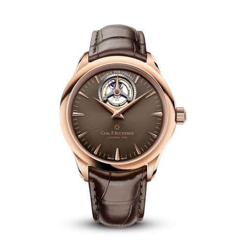 Carl F. Bucherer Manero DoublePeripheral Rose Gold / Brown
