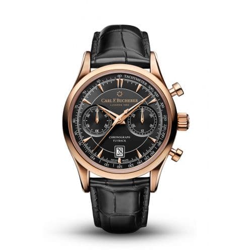 Carl F. Bucherer Manero Flyback Rose Gold / Black
