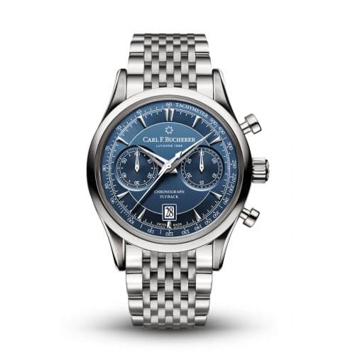 Carl F. Bucherer Manero Flyback Stainless Steel / Blue / Bracelet