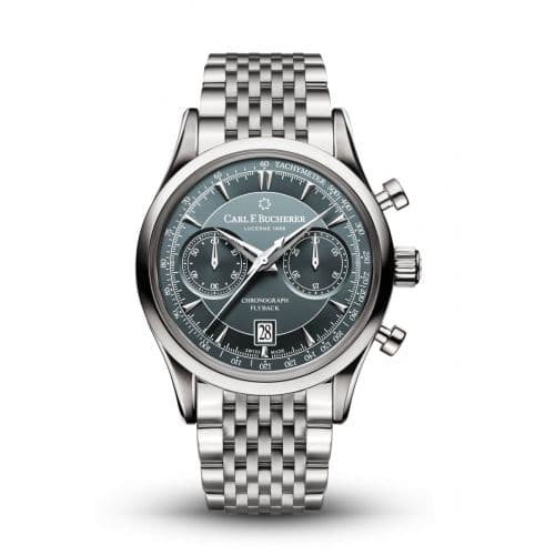 Carl F. Bucherer Manero Flyback Stainless Steel / Grey / Bracelet