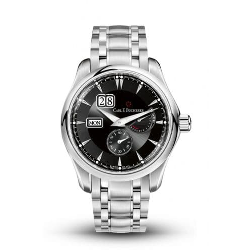 Carl F. Bucherer Manero PowerReserve Stainless Steel / Black / Bracelet