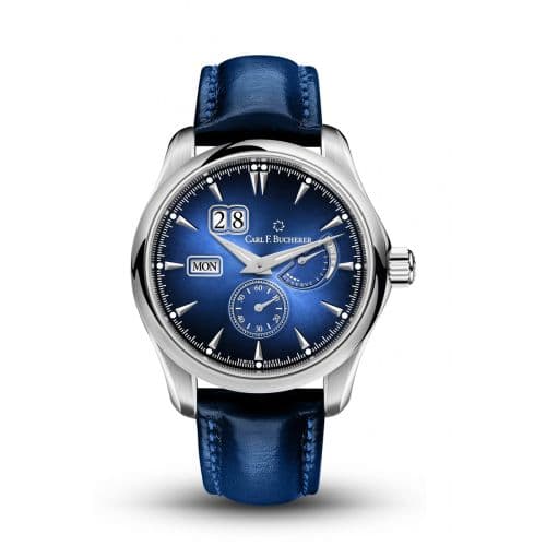Carl F. Bucherer Manero PowerReserve Stainless Steel / Blue