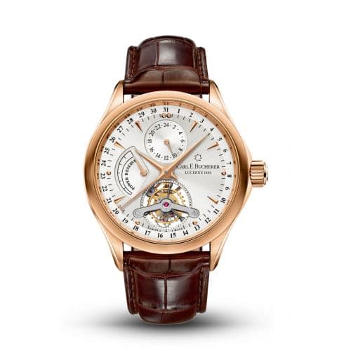 Carl F. Bucherer Manero Tourbillon Rose Gold / Silver