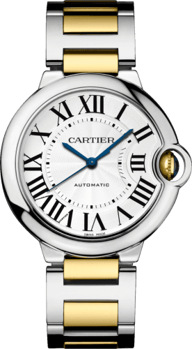 Cartier Ballon Blue de Cartier 36 Automatic Stainless Steel / Yellow Gold / Silver / Bracelet