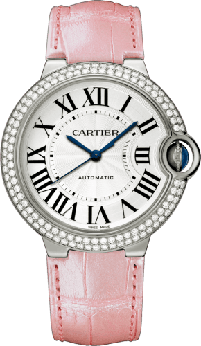 Cartier Ballon Blue de Cartier 36 Automatic White Gold / Diamonds / Pink