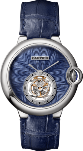 Cartier Ballon Blue de Cartier 39 Flying Tourbillon White Gold / Blue Enamel
