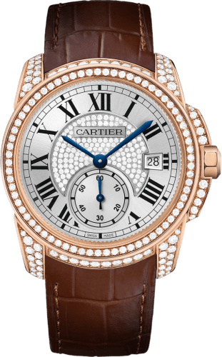 Cartier Calibre de Cartier 38 Pink Gold / Silver / Full Diamond