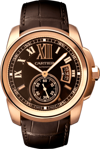 Cartier Calibre de Cartier 42 Pink Gold / Chocolate