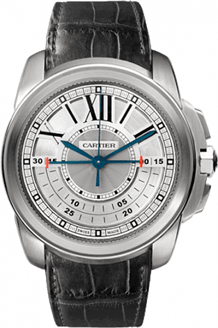 Cartier Calibre de Cartier Central Chronograph White Gold / Silver
