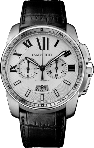 Cartier Calibre de Cartier Chronograph Stainless Steel / Silver
