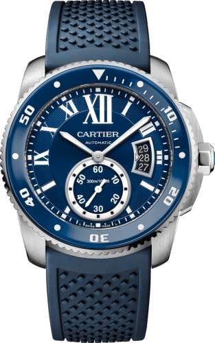 Cartier Calibre de Cartier Diver Stainless Steel / Blue / Rubber