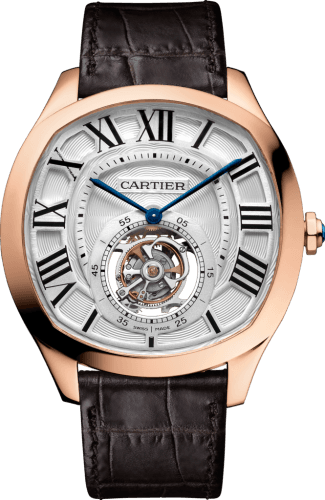 Cartier Drive de Cartier Flying Tourbillon Pink Gold / Silver