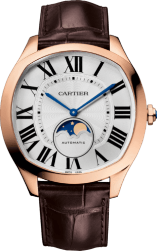 Cartier Drive de Cartier Moon Phases Pink Gold / Silver