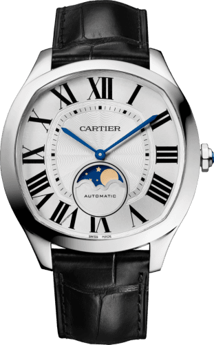 Cartier Drive de Cartier Moon Phases Stainless Steel / Silver