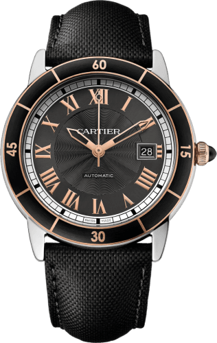 Cartier Ronde Croisière de Cartier Stainless Steel / Pink Gold /Grey