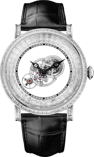 Cartier Rotonde de Cartier Astromystérieux Platinum / Baguette