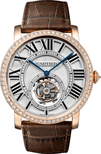 Cartier Rotonde de Cartier Flying Tourbillon Pink Gold / Diamond / Silver