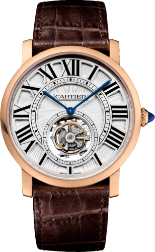 Cartier Rotonde de Cartier Flying Tourbillon Pink Gold / Silver