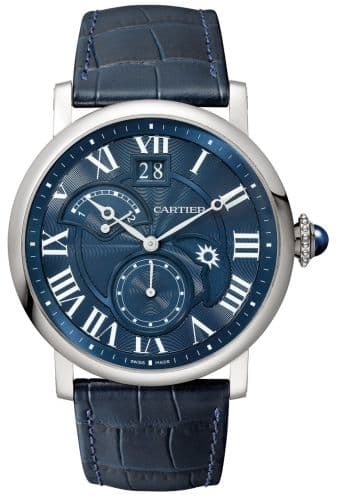Cartier Rotonde de Cartier Second Time Zone Day / Night White Gold / Blue