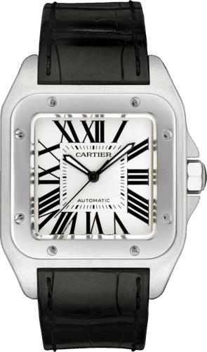 Cartier Santos 100 41.3 Stainless Steel / Silver