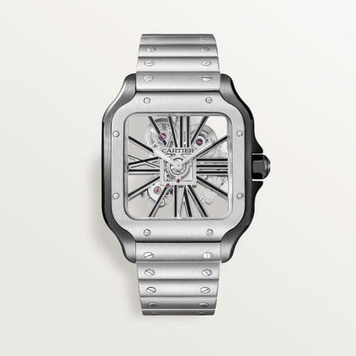 Cartier Santos de Cartier Large Skeleton Stainless Steel - ADLC