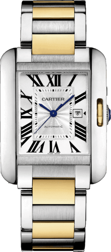 Cartier Tank Anglaise 29.8 Stainless Steel / Yellow Gold / Silver / Bracelet