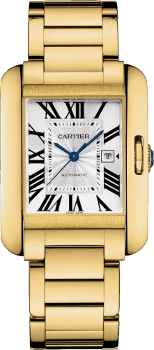Cartier Tank Anglaise 29.8 Yellow Gold / Silver / Bracelet