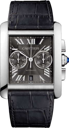 Cartier Tank MC 34.3 Chronograph Stainless Steel / Grey