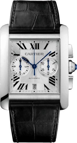 Cartier Tank MC 34.3 Chronograph Stainless Steel / Silver