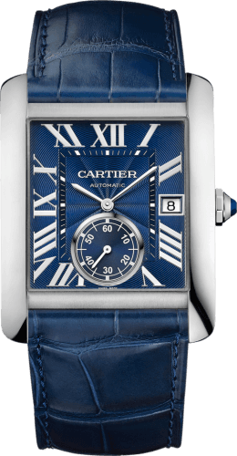 Cartier Tank MC 34.3 Stainless Steel / Blue