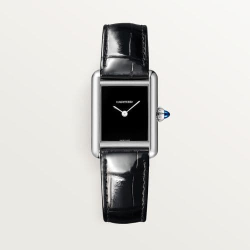 Cartier Tank Must Small Quartz Stainless Steel / Black