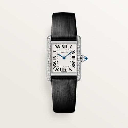 Cartier Tank Must Small Quartz Stainless Steel - Diamond / Silver