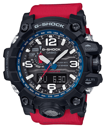 Casio G-Shock Mudmaster Triple Sensor Black / Red