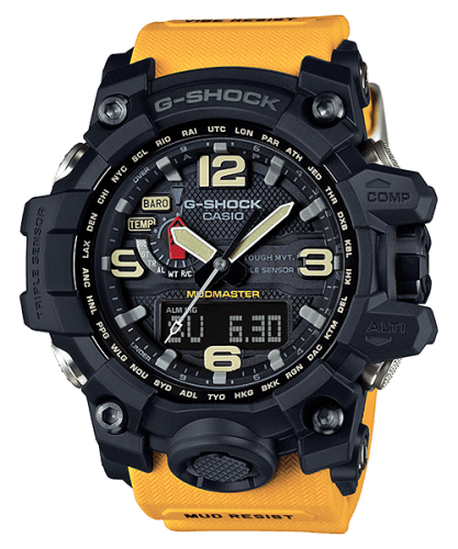 Casio G-Shock Mudmaster Triple Sensor Black / Yellow