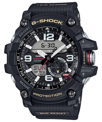 Casio G-Shock Mudmaster Twin Sensor Black / Black