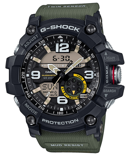 Casio G-Shock Mudmaster Twin Sensor Black / Green