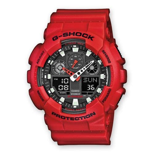 Casio GA-100B-4A Red