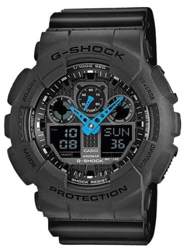 Casio GA-100C-8A Blue Hands