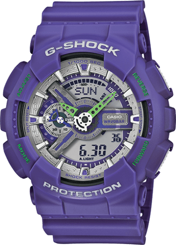 Casio GA-110-DN-6A Dusty Neon Purple