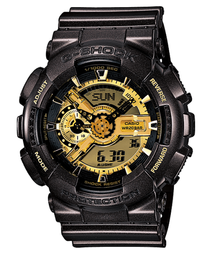Casio GA-110BR-5A Black Gold