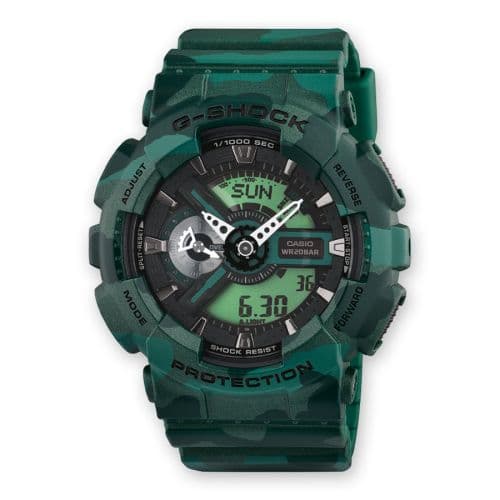 Casio GA-110CM-3A Green Camo