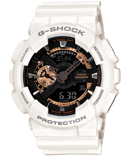 Casio GA-110RG-7A White Rose