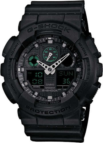 Casio GA100-MB-1A Black Green